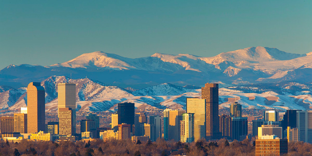 Denver Cityscape at Sunset